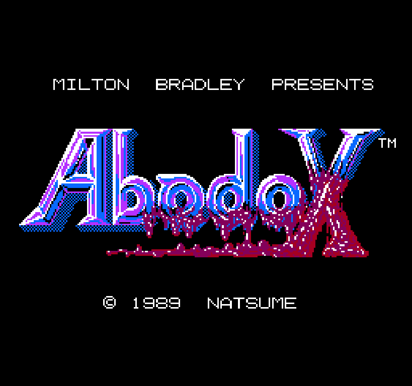 the title screen